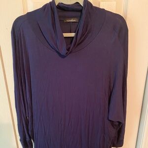 Cowl neck quarter sleeve boutique top